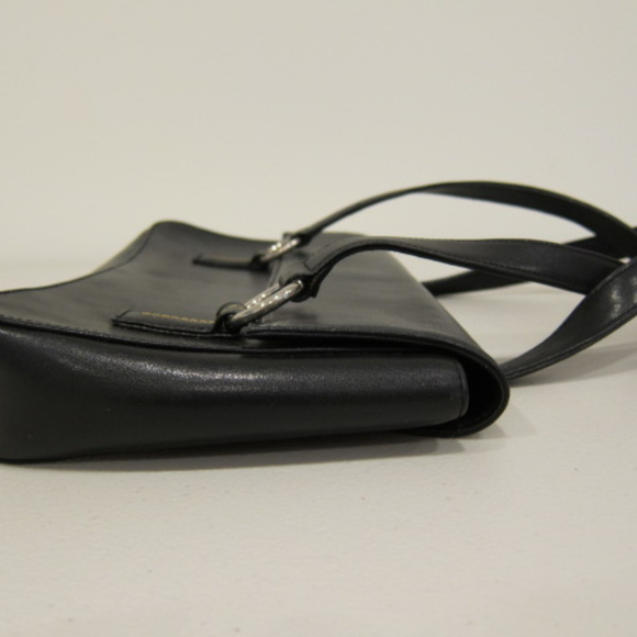 Women Handheld Shoulder BCBG Paris Black Vegan Faux Leather Bag Purse Top Handle - Picture 7 of 8